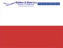 Tablet Screenshot of dekker-stam.nl